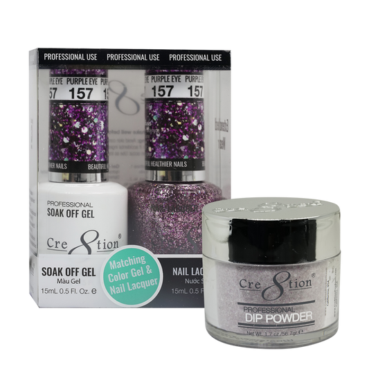 Cre8tion Matching Trio Set - 157 Purple Eyes
