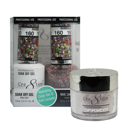 Cre8tion Matching Trio Set - 160 Raindbow Madness