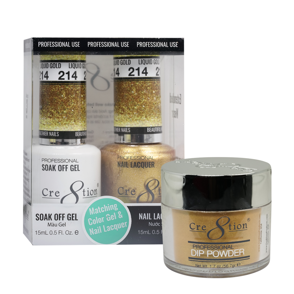 Cre8tion Matching Trio Set - 214 Liquid Gold