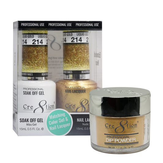 Cre8tion Matching Trio Set - 214 Liquid Gold