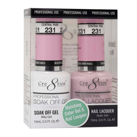 Cre8tion Matching Color Gel & Nail Lacquer - 231 Central Park