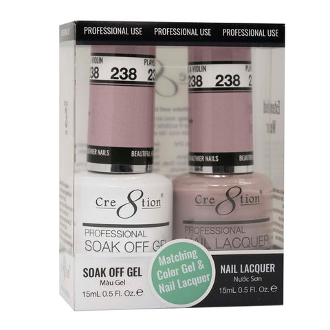 Cre8tion Matching Color Gel & Nail Lacquer - 238 Playe a Violin