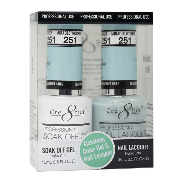 Cre8tion Matching Color Gel & Nail Lacquer - 251 Miracle Worker