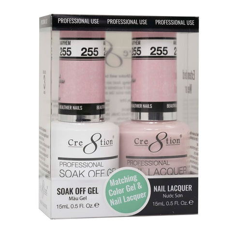 Cre8tion Matching Color Gel & Nail Lacquer - 255