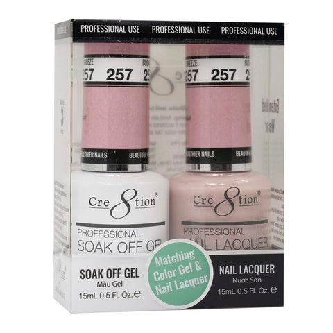 Cre8tion Matching Color Gel & Nail Lacquer - 257