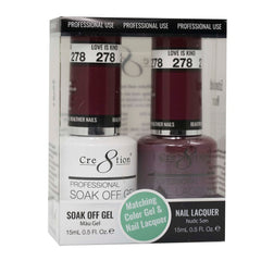 Cre8tion Matching Color Gel & Nail Lacquer - 278 Love is Kind