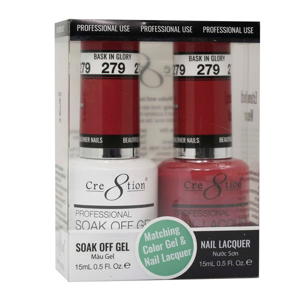 Cre8tion Matching Color Gel & Nail Lacquer - 279 Bask in Glory
