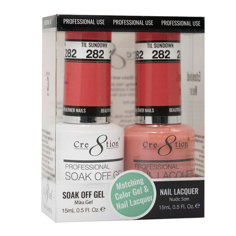 Cre8tion Matching Color Gel & Nail Lacquer - 282 Til Sundown