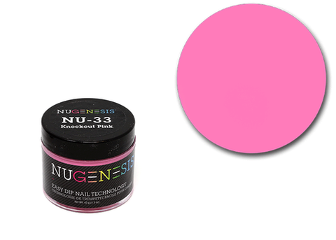 Nugenesis Dipping Powder 2oz - NU 33 Knockout Pink