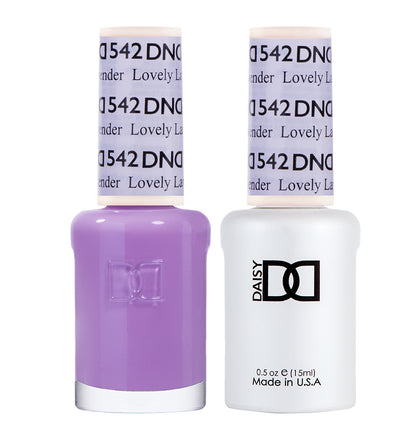 DND Duo Gel Polish-542 Lovely Lavender