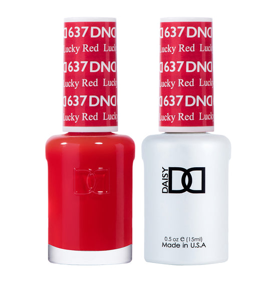 DND Duo Gel Polish-637 Lucky Red