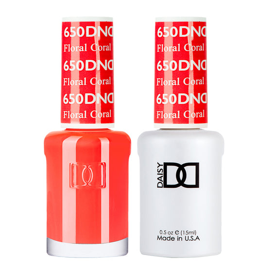 DND Duo Gel Polish-650 Floral Coral