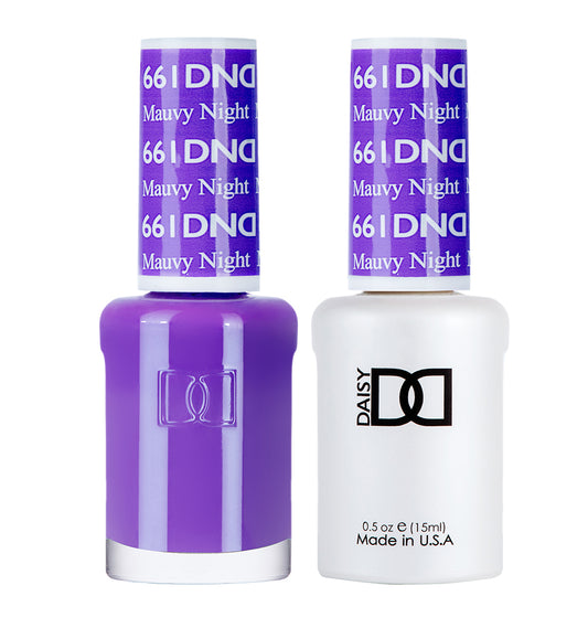 DND Duo Gel Polish-661 Mauvy Night