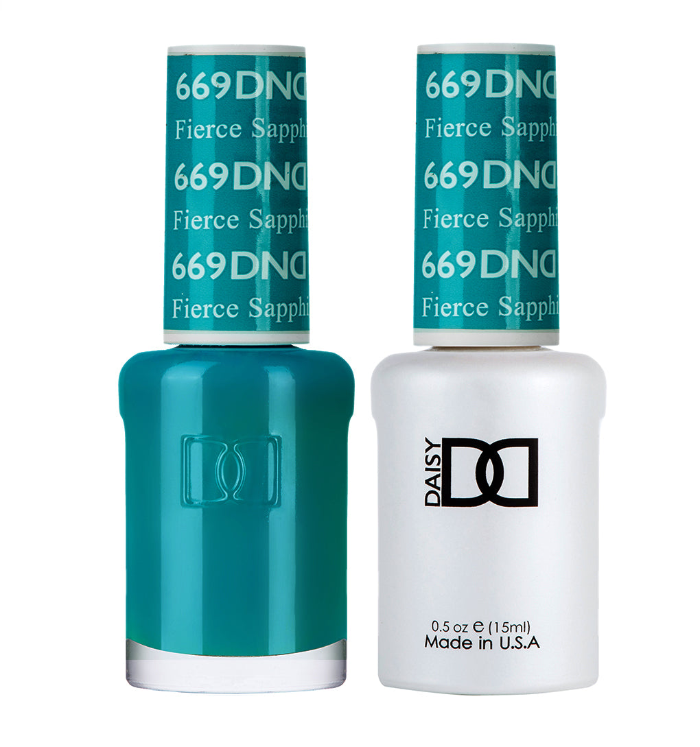 DND Duo Gel Polish-669 Fierce Sapphire