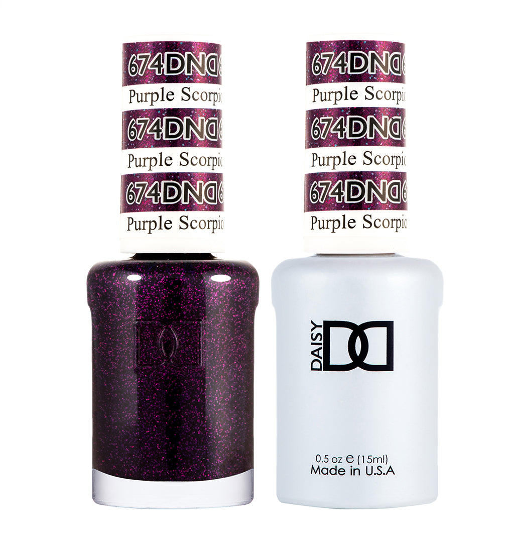 DND Duo Gel Polish-674 Purple Scorpio