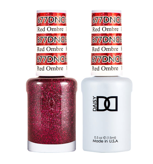 DND Duo Gel Polish-677 Red Ombre
