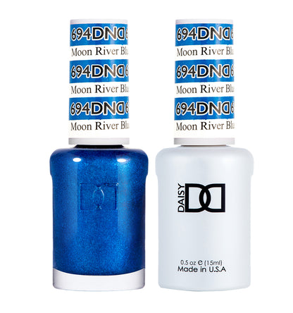 DND Duo Gel Polish-694 Moon River Blue