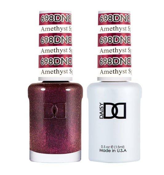 DND Duo Gel Polish-698 Amethyst Sparkies