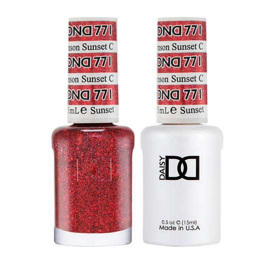 DND Duo Gel Polish-771 Crimson Sunset