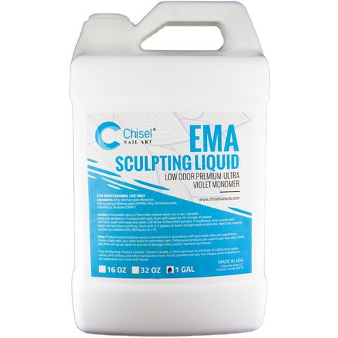 Chisel Acrylic Powder - Sculpting Liquid EMA 3.78 Litres