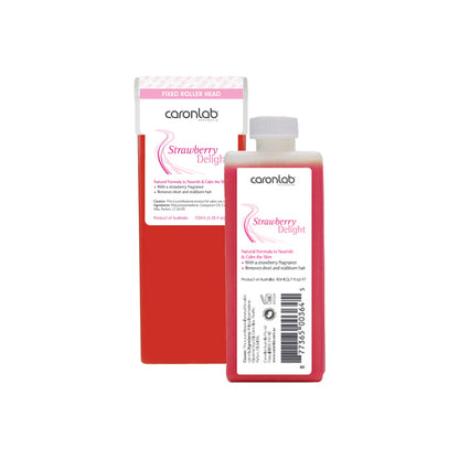 Caronlab Strawberry Delight Strip Wax Cartridge Fixed Head 100ml