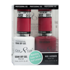 Cre8tion Matching Color Gel & Nail Lacquer - 002 Love Me Not