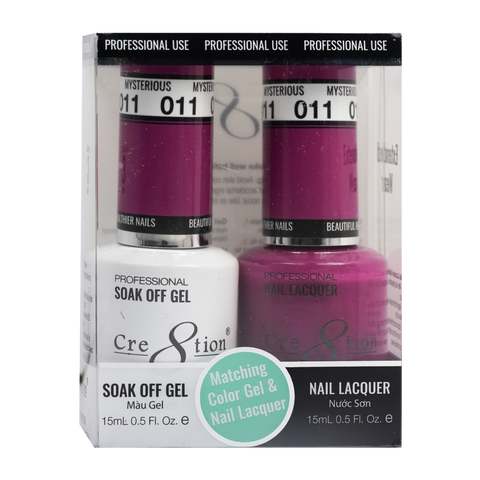 Cre8tion Matching Color Gel & Nail Lacquer - 011 Mysterious