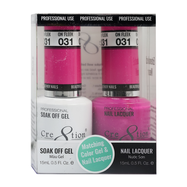 Cre8tion Matching Color Gel & Nail Lacquer - 031 On Fleek