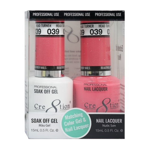 Cre8tion Matching Color Gel & Nail Lacquer - 039 Head Turner