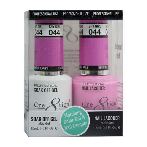Cre8tion Matching Color Gel & Nail Lacquer - 044 Show Girl