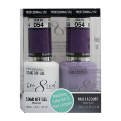Cre8tion Matching Color Gel & Nail Lacquer - 054 Deja Vu