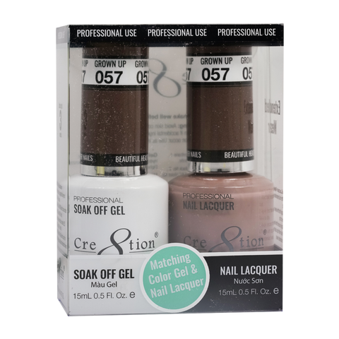 Cre8tion Matching Color Gel & Nail Lacquer - 057 Grown Up