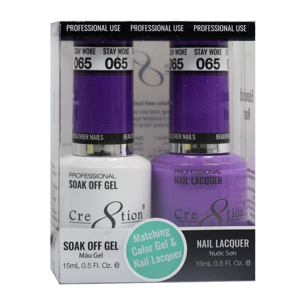 Cre8tion Matching Color Gel & Nail Lacquer - 065 Stay Woke