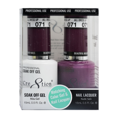 Cre8tion Matching Color Gel & Nail Lacquer - 071 All Dressed Up