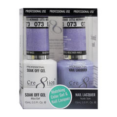 Cre8tion Matching Color Gel & Nail Lacquer - 073 Little Meraid
