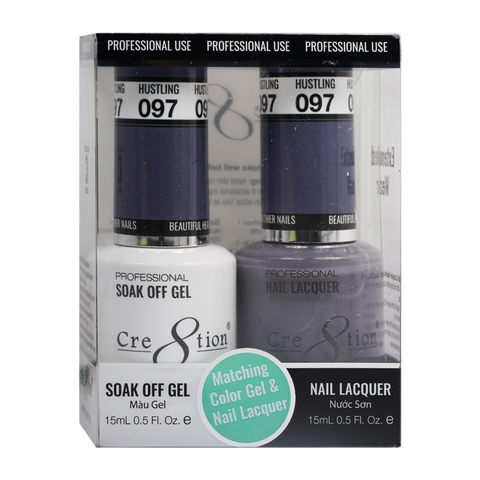 Cre8tion Matching Color Gel & Nail Lacquer - 097 Hustlin