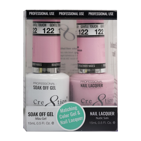 Cre8tion Matching Color Gel & Nail Lacquer - 122 Gentle Touch
