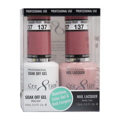 Cre8tion Matching Color Gel & Nail Lacquer - 137 Dragon Fruit