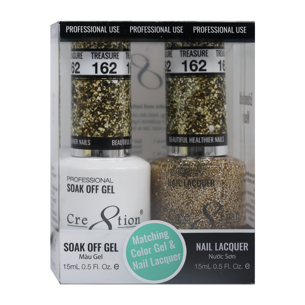 Cre8tion Matching Color Gel & Nail Lacquer - 162 Treasure