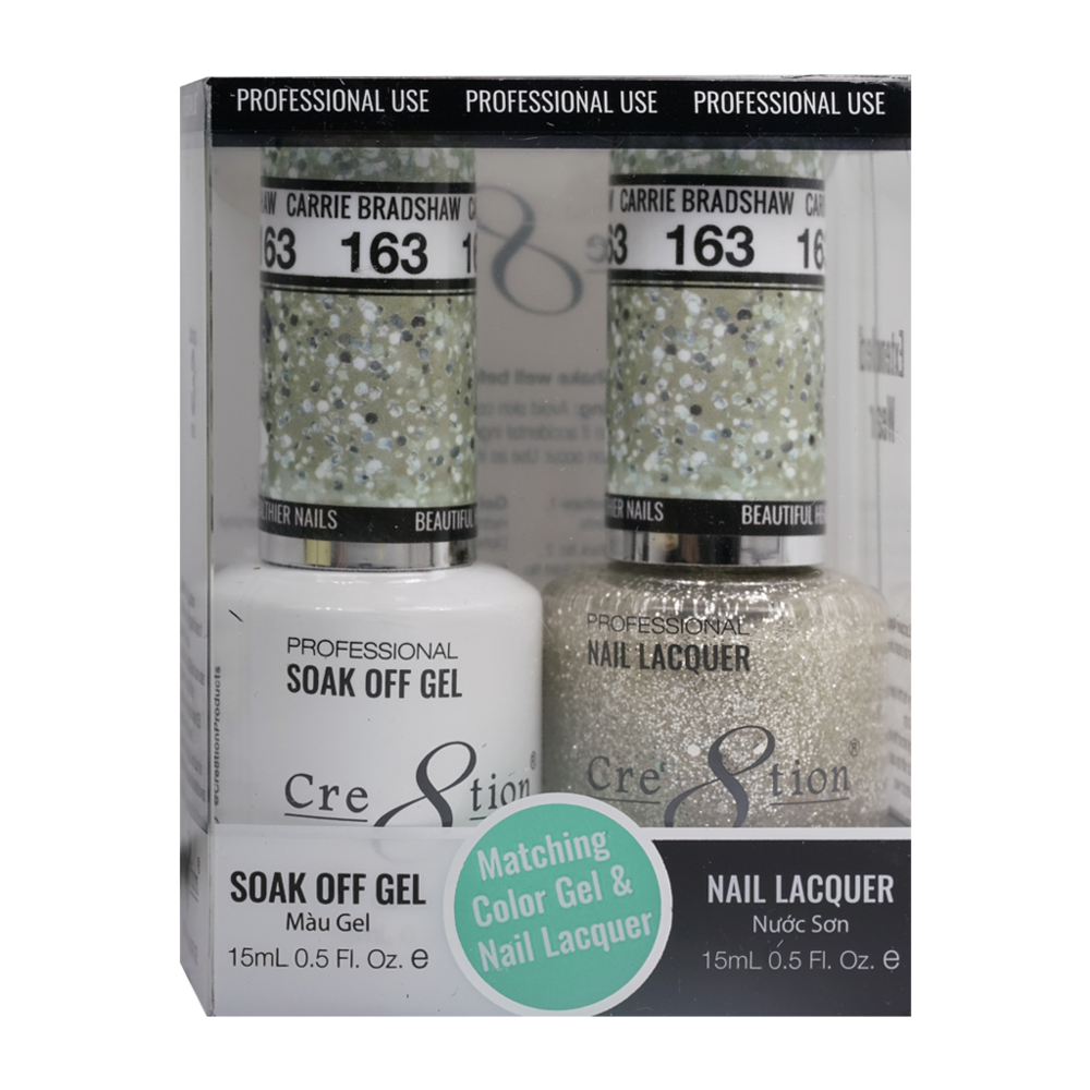Cre8tion Matching Color Gel & Nail Lacquer - 163 Carrie Bradshaw