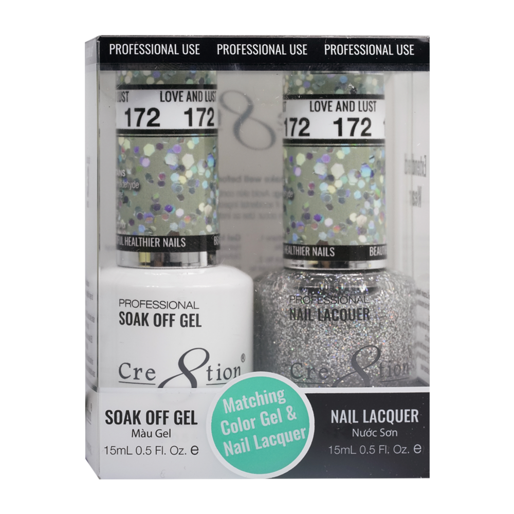 Cre8tion Matching Color Gel & Nail Lacquer - 172 Love and Lust