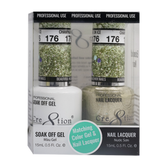 Cre8tion Matching Color Gel & Nail Lacquer - 176 Champagne on Ice