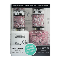 Cre8tion Matching Color Gel & Nail Lacquer - 188 Be Mine