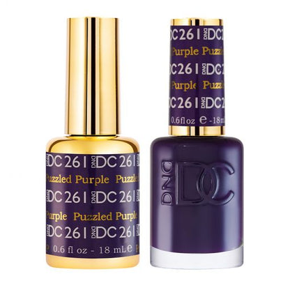 DND DC Duo Gel Polish-261 Puzzled Purple