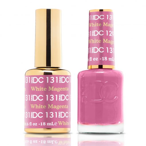 DND DC Duo Gel Polish-131 White Magenta