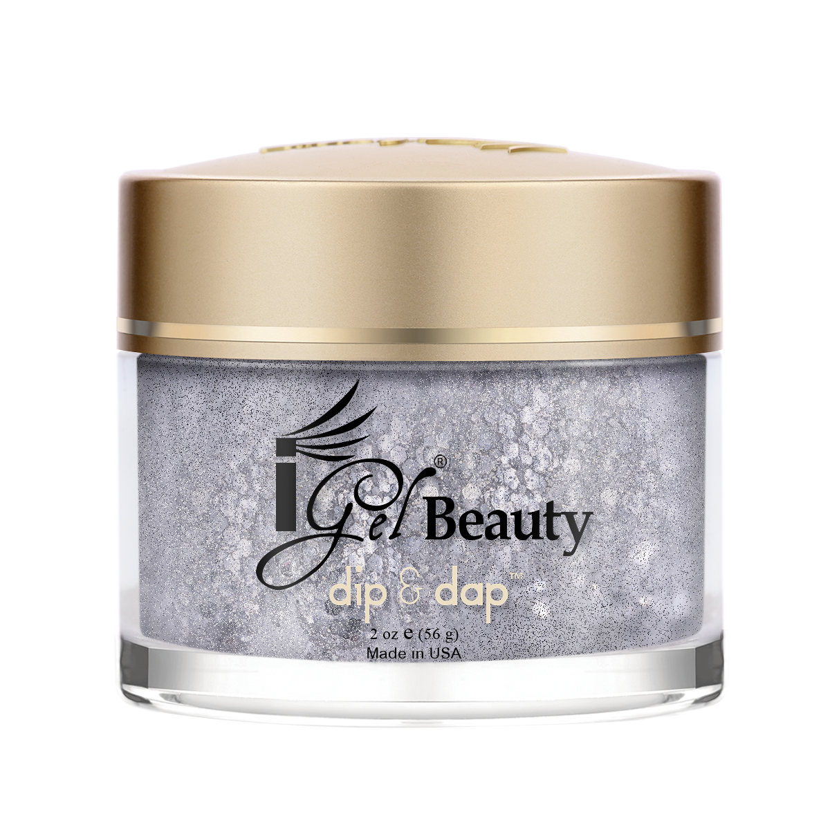 IGEL DIP & DAP POWDER - DIAMOND GLITTER - DG01 DAZZLING PLATINUM
