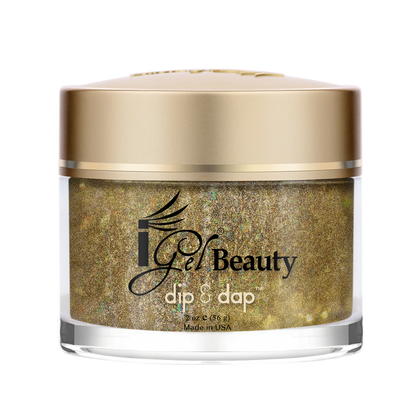 IGEL DIP & DAP POWDER - DIAMOND GLITTER - DG04 INTENSE GOLD GLITZ