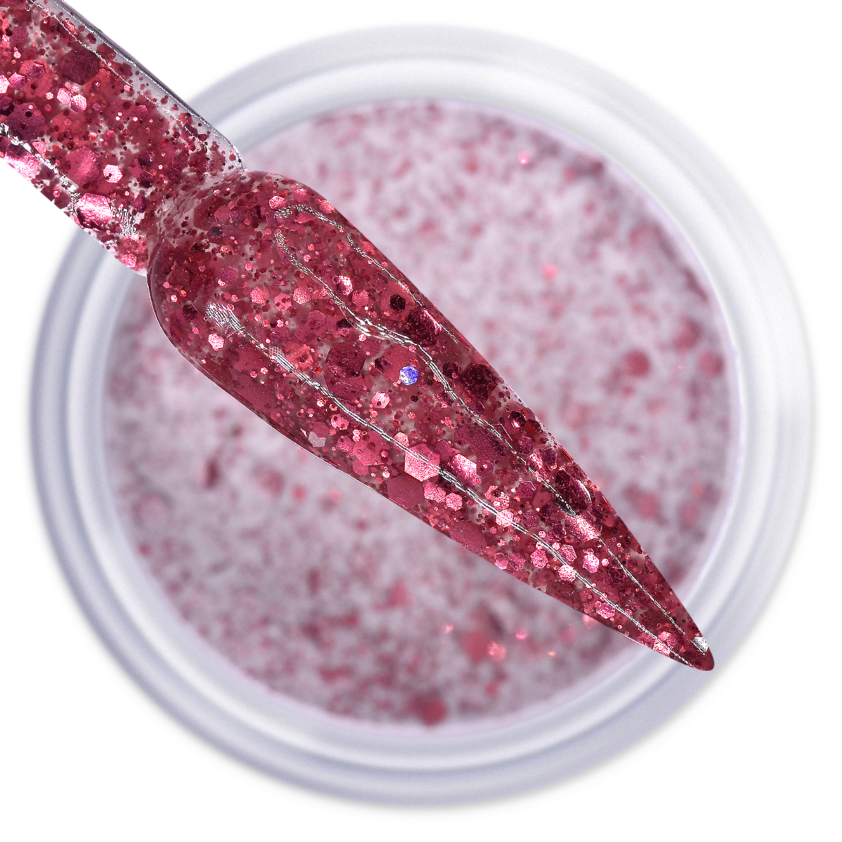 IGEL DIP & DAP POWDER - DIAMOND GLITTER - DG16 BLAZING RED