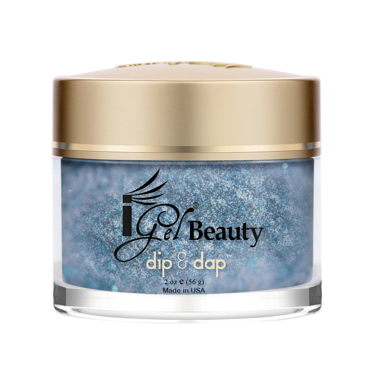 IGEL DIP & DAP POWDER - DIAMOND GLITTER - DG29 TURQUOISE SEQUIN