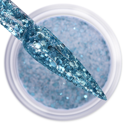 IGEL DIP & DAP POWDER - DIAMOND GLITTER - DG29 TURQUOISE SEQUIN